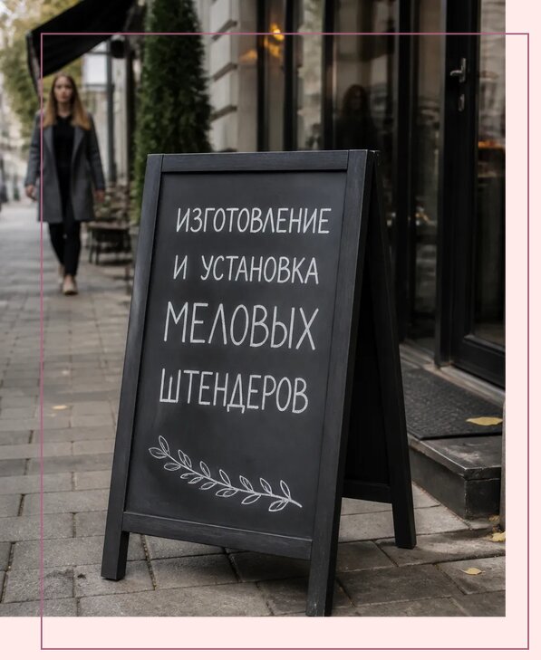 Меловые штендеры в Пугачёве по цене от 6604 р. | Аванза-Пгч